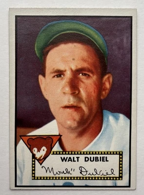 1952 Topps Set-Break #164 Walt Dubiel Chicago Cubs EX-EXMINT — Red Back - Image 1 of 2