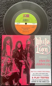 White Lion – When The Children Cry 7'' Vinyl 1989 CLEANED/TESTED NM VIDEO CLIP - Picture 1 of 8