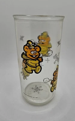 Taza de cristal Muppet Babies Fozzie Bear Henson Associates 1989 vintage coleccionista usada en excelente estado Foto 1 de 4