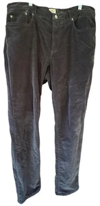 PANTALONE UOMO FAHERTY 35X32 VELLUTO A COSTE ROBUSTO GRIGIO COTONE BIOLOGICO ELASTICIZZATO 5 TASCHE - Foto 1 di 7