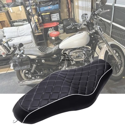 For Harley Sportster 1200 XL1200T Custom Iron XL883 Driver Passenger Two-Up Seat - Image 1 of 4