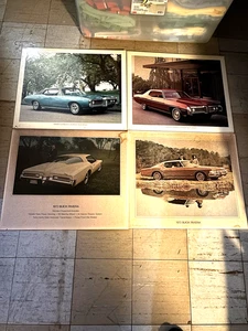VINTAGE ORIGINAL 69 PONTIAC & 72-73 BUICK SHOWROOM POSTER SET/4 20-1/2"x17-1/2" - Bild 1 von 5