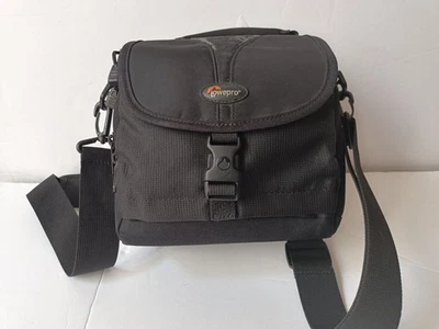 Lowepro Camera Bag Padded Handle Black Adjustable Strap Pockets  - Image 1 of 4