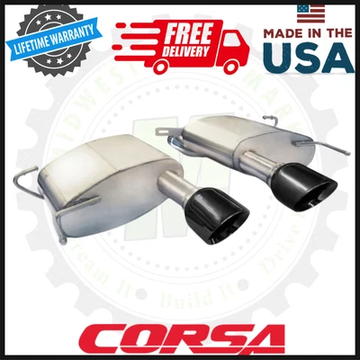 Escape CORSA Sport eje trasero | Se adapta a Cadillac CTS-V cupé 11-15 6,2 L V8 Foto 1 de 4