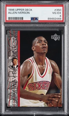 1996 UD #350 ALLEN IVERSON PSA 4 - Image 1 of 2