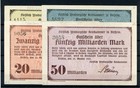 Birstein 5,10,20 + 50 Milliarden Mark Notgeld ...........................2/31523