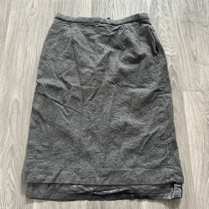Falda vintage Pendleton para mujer 12 plisada gris lana virgen - Imagen 1 de 6