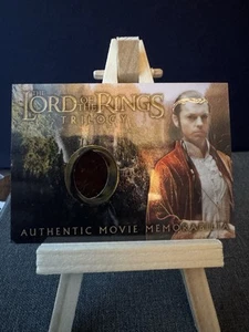2004 Cromo El Señor de los Anillos Trilogía Memorabilia Bata Rivendel de Elrond - Imagen 1 de 2