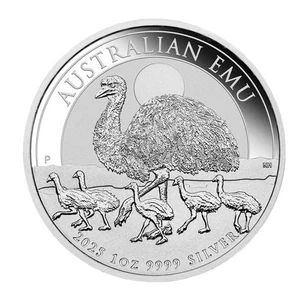 Australia 1 $2025 EMU 1 Oz Silver 9999 Perth Mint BU - Bild 1 von 11