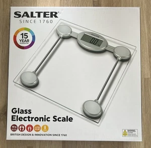 Salter Electronic Bathroom Weighing Scale Glass Digital 180KG Includes Batteries - Picture 1 of 3