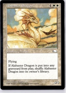 Alabaster Dragon Weatherlight Regular Magic: The Gathering Bob Eggleton NM - Picture 1 of 2