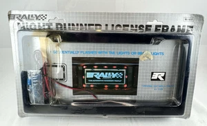 Vintage Night Runner Lighted Glow License Plate Frame By “Rally” NOS NEW #1072 - Bild 1 von 6