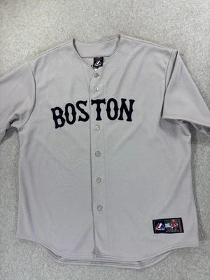 Boston Red Sox Majestic Stitched Baseball Jersey (#41 Martinez) Men's XL - Gray - Image 1 of 4