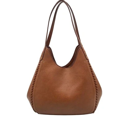 Style & Co Tortoise Shell Whip-Stitch Soft 4-Poster Tote - Image 1 of 4