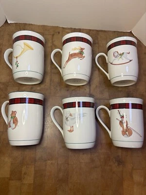 Juego 1 - Sasaki Arita TARTÁN - Juego de tazas de Navidad 10 oz 6 - Charles Roberts Foto 1 de 4