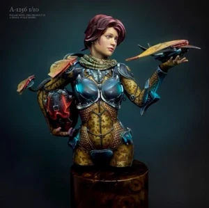  Unmontierte unbemalte 1/10 Fantasy Female Resin Future Soldier Büste Bausätze - Bild 1 von 1