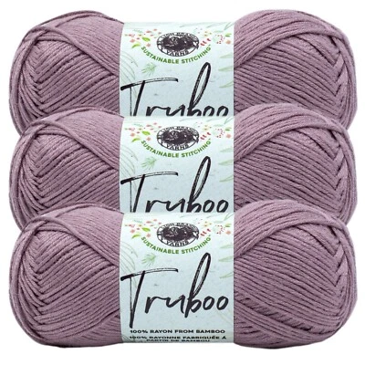 (3 Pack) Lion Brand Yarn 837-122N Truboo Yarn, Mushroom - Image 1 of 4