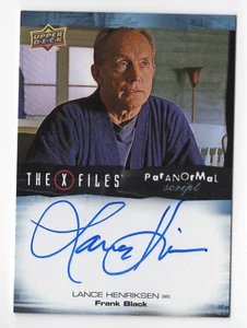 Lance Henriksen Frank Black The X Files Monsters of the Week Autograph Card Auto - Picture 1 of 2