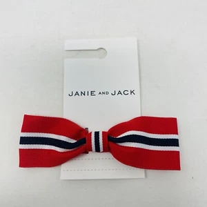 Janie and Jack Youth Girls One Size Americana Striped Barrette Hair Clip $14 - Picture 1 of 5