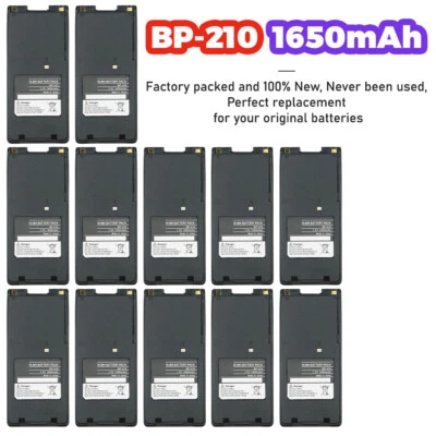 200PC BP-209 BP-210 1650mAh Ni-MH Battery For ICOM IC-A6 A24 IC-V8 IC-V81 IC-V82 - Image 1 of 4
