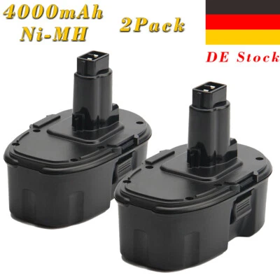 CREABEST Batería 2x18V 4000mAh Ni-MH para Dewalt DW9096 DC9096 DE9503 DE9098 DW9098 DE9096