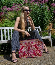 MARY POPPINS LARGE VICTORIAN-STYLE CARPET BAG