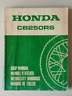 Honda CB 250 RS Workshop Manual Instructions Shop Repair Manual 1980