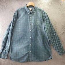 Sonoma Life Style Shirt Adult Extra Large Blue Check Long Sleeve Button Down Men