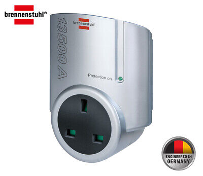 Brennenstuhl Surge Protection Adapter Surge Protector Plug-In Socket Mains Plug • 13.74£