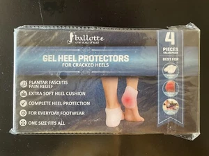Ballotte Premium Silicone Heel Protectors (Medium - 4 Pack) | Gel Heel Pads/Sili - Picture 1 of 2
