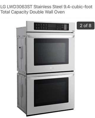 NUEVO LG 30 pulgadas. Horno de pared eléctrico doble autolimpiante de acero inoxidable Foto 1 de 4