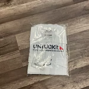 UNTUCKit Womens VICTORIA 100% Linen Button Down Shirt Long Sleeve Sz 0 White NWT - Picture 1 of 5