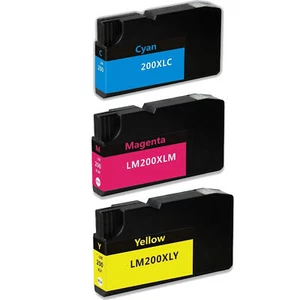 3 Pack 200 XL High Yield Ink Cartridge for Lexmark Pro 4000 5500 5500T Printers - Picture 1 of 1