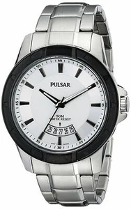 Pulsar Men's PS9275 On The Go Analog Display Japanese Quartz Silver Watch - Picture 1 of 5