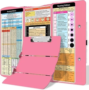 Nursing Clipboard Foldable Clipboard Medical: Nursing Edition Cheat Sheets Alumi - Picture 1 of 3