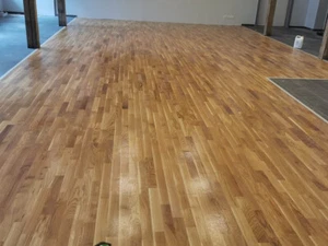 Stabparkett in Eiche gestreift 16x70x500 / 340 / 272 / 204 mm - Bild 1 von 2