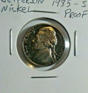 1985-S Jefferson Nickel Proof - Picture 1 of 4