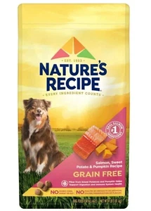 Nature′s Recipe Dry Dog Food, Grain Free Salmon, Sweet Potato Pumpkin Recipe 4lb - Picture 1 of 1