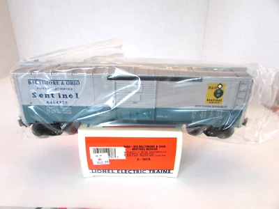 Lionel 6-19278 6464-325 Baltimore & Ohio Sentinel Boxcar Boxed 1996 Silver H1E - Image 1 of 4