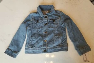 CARTER'S Toddler Girls Denim Jean Jacket Size 4 5 NWT - Picture 1 of 3