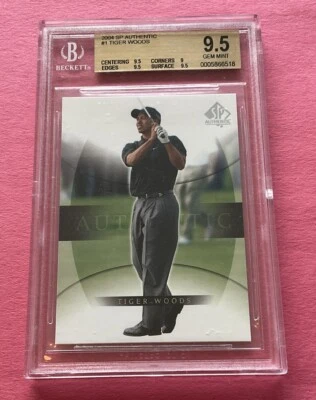 TIGER WOODS ~ BGS 9.5 ~ 2004 SP Authentic Golf #1 ~ HOF - Image 1 of 3