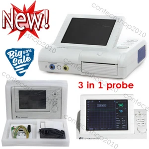 CE Fetal Monitor, Prenatal FHR, TOCO e FMOV, Stampante + 3 in 1 sonda - Picture 1 of 1
