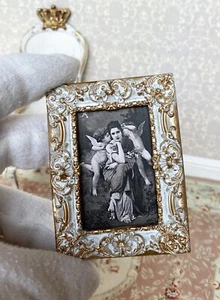 FREE S/H Miniature Dollhouse Framed Museum Print ANGELS ATTENDING Cherubs  - Picture 1 of 5