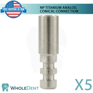5x NP Conexión Cónica Analógica Titanio Pilar Dental Laboratorio Réplica - Imagen 1 de 3