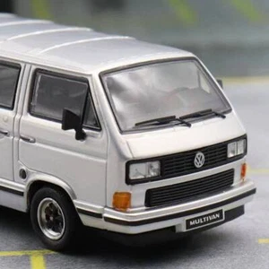 Master 1:64 VW T3 Multivan &Porsche B32 Van HellaFlush Diecast Toys Models Gifts - Picture 1 of 9