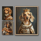 1 Custom Pet Portrait or Pick Any 3 As-Is, Royal Dachshund Dog Prints A005C