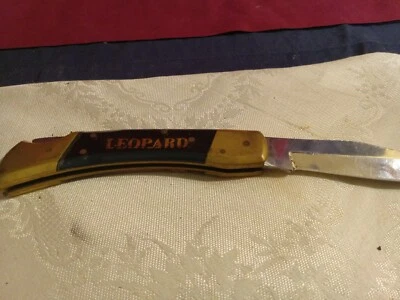 Vintage Leopard Lockback Knife - Image 1 of 4