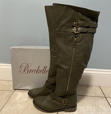 Breckelle’s (Zulily) Military Green Tall Over Knee Fashion Boots Boho Size 6