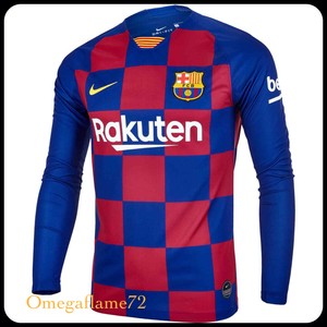 camisa barcelona manga longa 2020