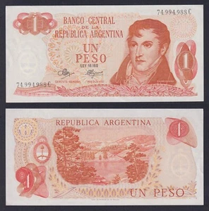 Banconota Argentina 1 peso (1970-1973) P.-287 FDS-/UNC- - Imagen 1 de 1